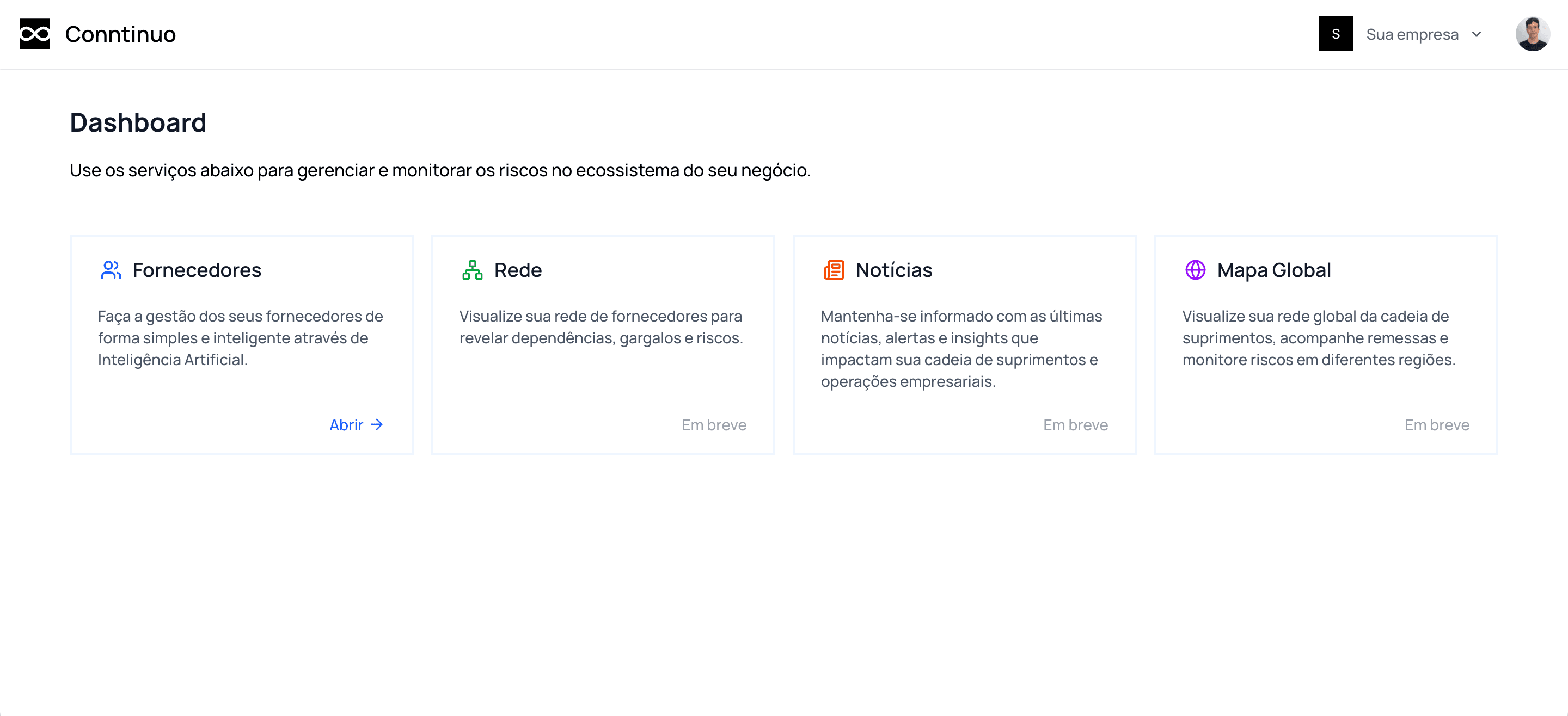 Demonstração da plataforma
